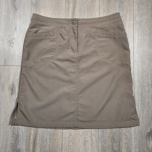 MEC Earthtone Practical Outdoorsy Hiking Gorpcore Neutral Minimal Skirt, Size 10